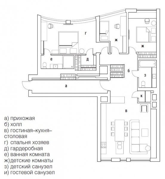 Минимализм в авторской трактовке: мягкий и уютный интерьер квартиры 125 кв. м в Москве